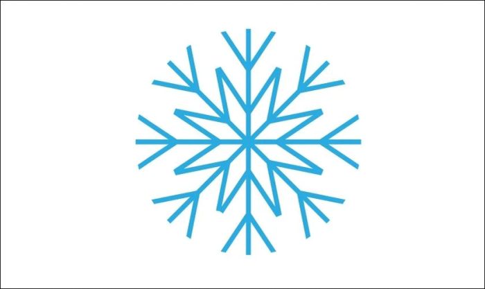 Bông tuyết với thiết kế hình tròn tinh tế