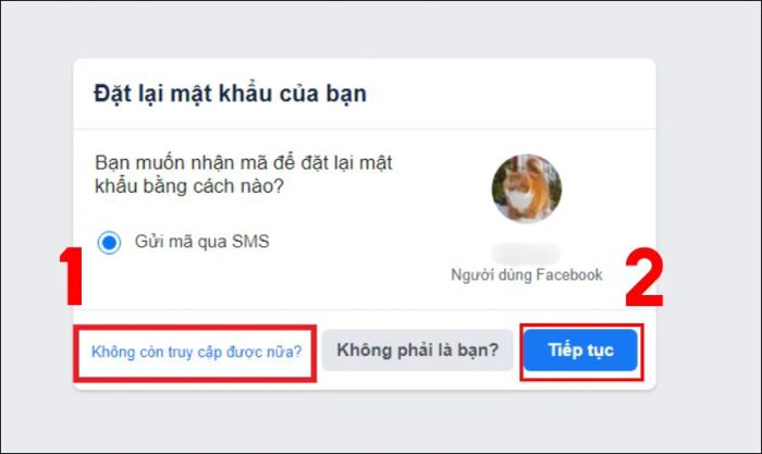 Hướng dẫn sử dụng Username để khôi phục mật khẩu Facebook khi mất số điện thoại và email - Bước 2