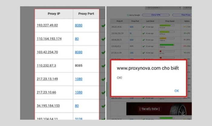 Fake IP Android bằng ứng dụng Proxynova