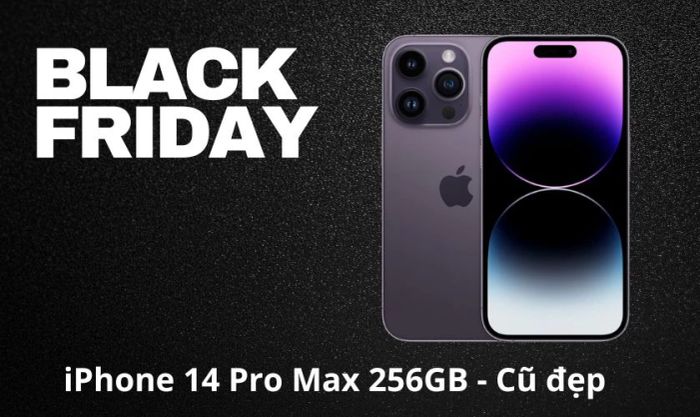 iPhone 14 Pro Max 256GB cũ nhưng còn đẹp - Deal hấp dẫn trong dịp Black Friday