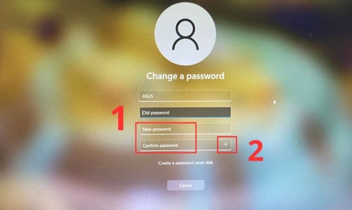Thiết lập mật khẩu mới cho laptop Win 11