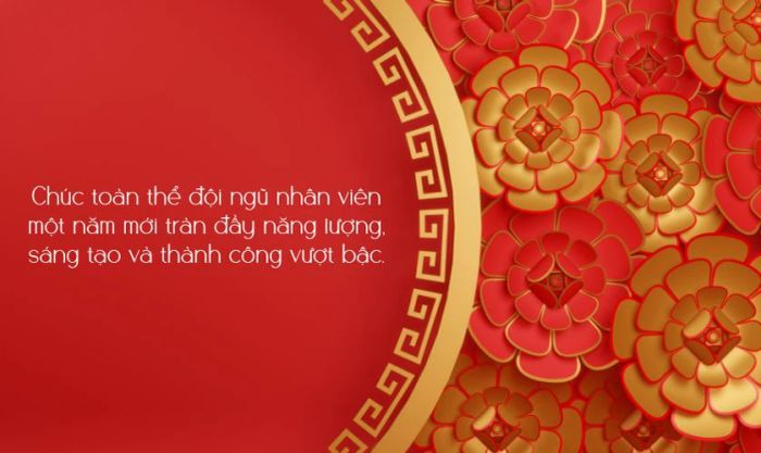 Chúc Tết nhân viên với văn phong sang trọng