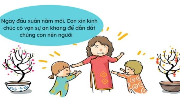 Những mẫu thiệp chúc Tết dành cho thầy cô với không khí vui nhộn