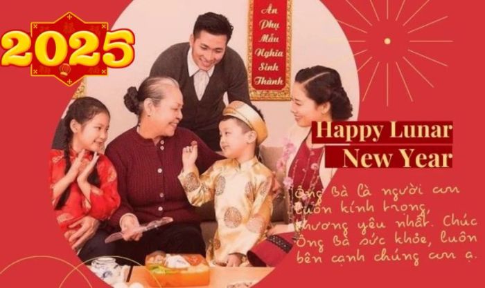 Hình ảnh chúc mừng Tết ông bà 2025 hay