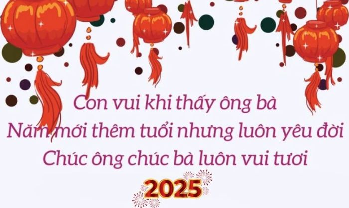 Ảnh chúc mừng Tết ông bà 2025 mới