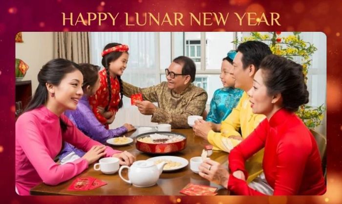 Ảnh chúc mừng Tết ông bà 2025 ý nghĩa