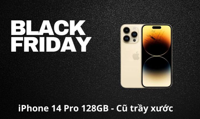 iPhone 14 Pro 128GB - Cũ có vết trầy xước, giá tốt Black Friday