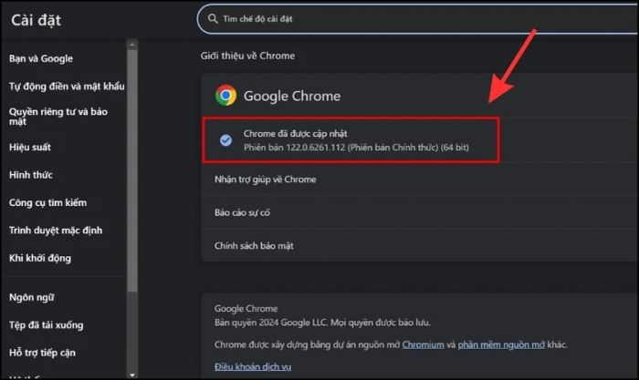 Đợi một vài giây để Google kiểm tra thông tin.