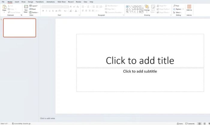 Cách làm thiệp 20/11 trên Powerpoint bước 1