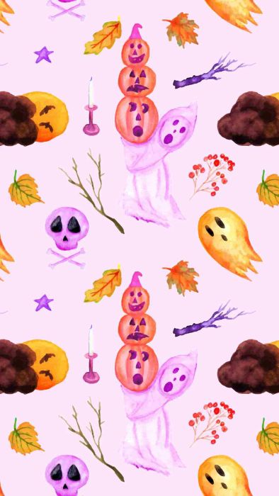 Hình nền Halloween cho điện thoại dễ thương và đáng yêu