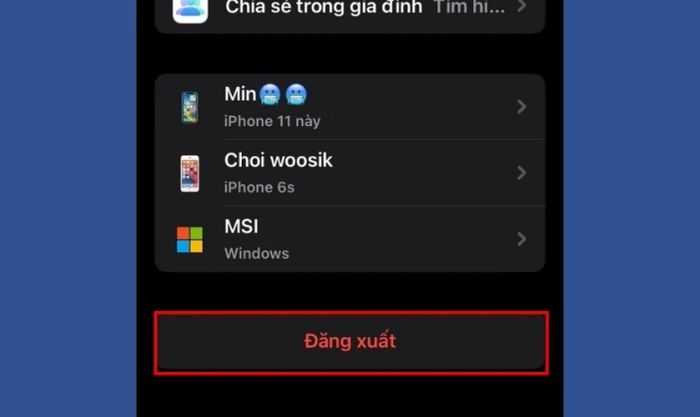 Chi tiết cách đăng xuất ID Apple trên iPhone trong Cài đặt