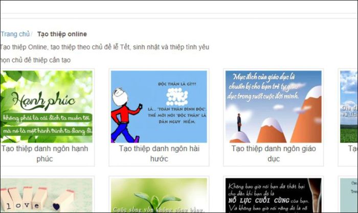 Hướng dẫn làm thiệp chúc mừng 20/11 online trên Thiệp hay