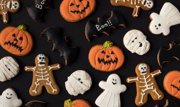 Hình nền Halloween với chủ đề bí ngô