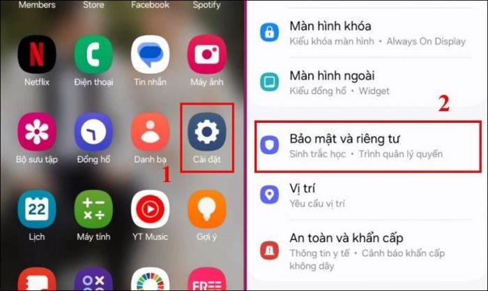 Kiểm tra chức năng nhận diện vân tay trên điện thoại Samsung cũ