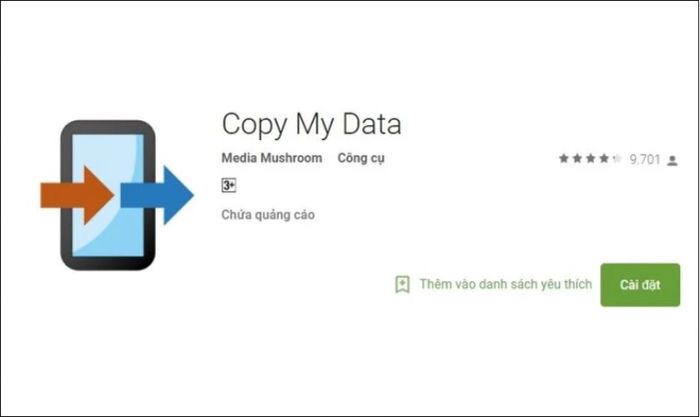 Sử dụng ứng dụng My Data để di chuyển dữ liệu từ iPhone sang Android