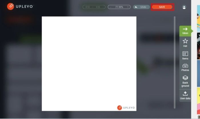 Sau khi hoàn thành chỉnh sửa thiệp, hãy nhấn nút Save để lưu thiết kế của bạn