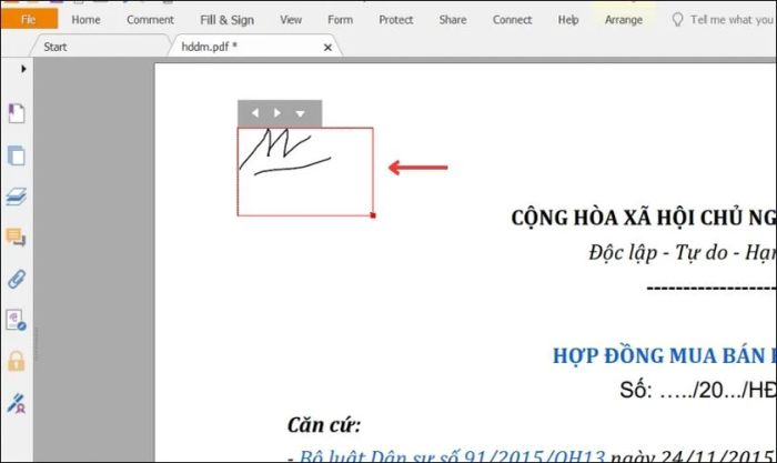Nhấn Save để quay lại file PDF đang mở