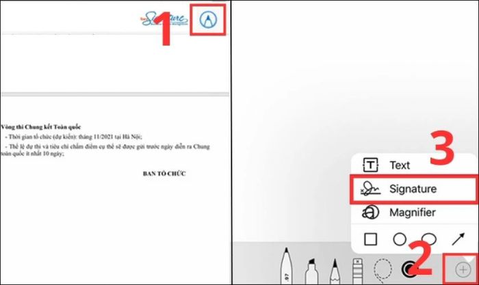 Hướng dẫn chèn chữ ký vào file PDF trên điện thoại