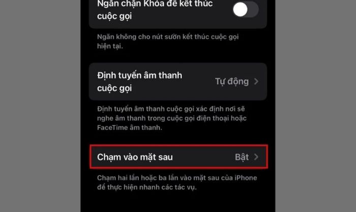 Cách thực hiện chụp màn hình iPhone 12 bằng thao tác gõ mặt lưng