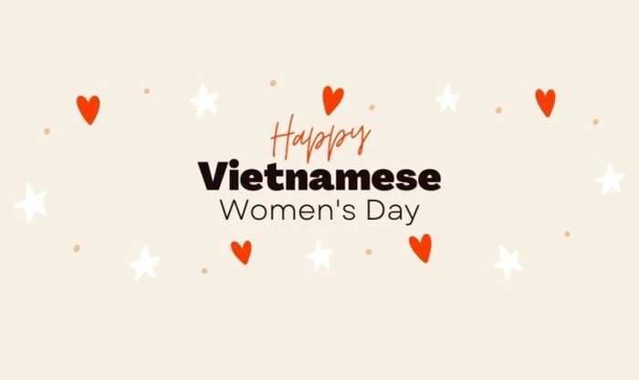 Phông nền ngày Phụ nữ Việt Nam đơn giản