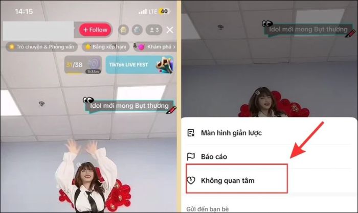 Hướng dẫn cách chặn livestream trên TikTok của người khác