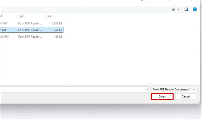 Chọn các file PDF cần xoay, sau đó nhấn Open để tiếp tục quá trình.