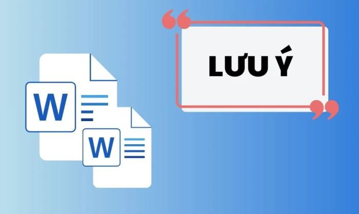 Những điều cần lưu ý khi lưu file Word