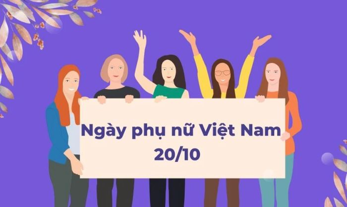 Phông nền 20/10 màu tím cao cấp