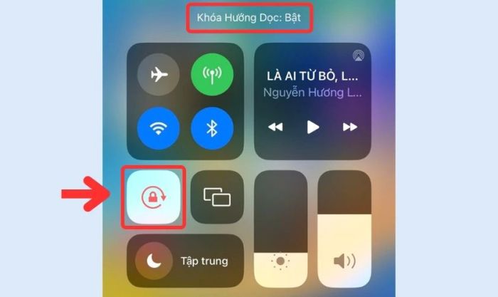 Cách khóa chế độ xoay màn hình trên iPhone