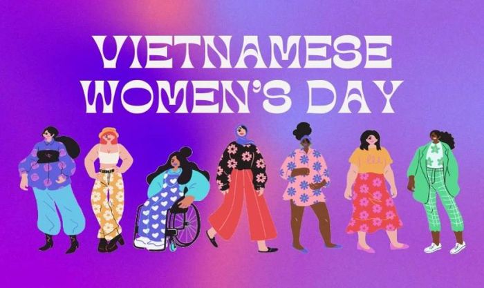 Phông nền ngày Phụ nữ Việt Nam mới