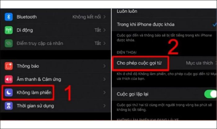 Sử dụng tính năng Không làm phiền để chặn số lạ trên iPhone