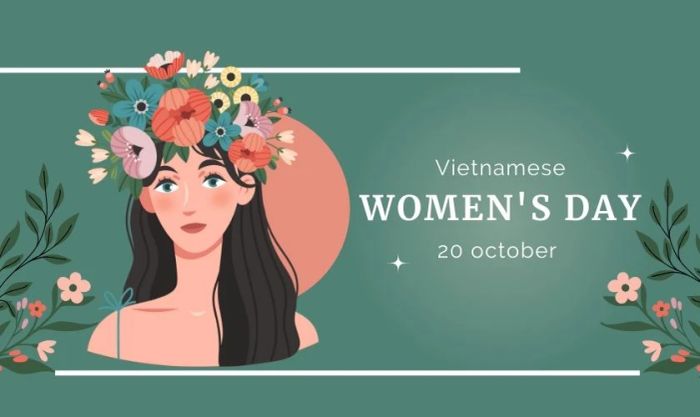Phông nền 20/10 màu xanh lá cây đẹp