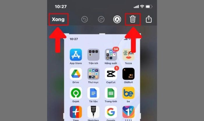 Lưu ảnh chụp màn hình sau khi chỉnh sửa
