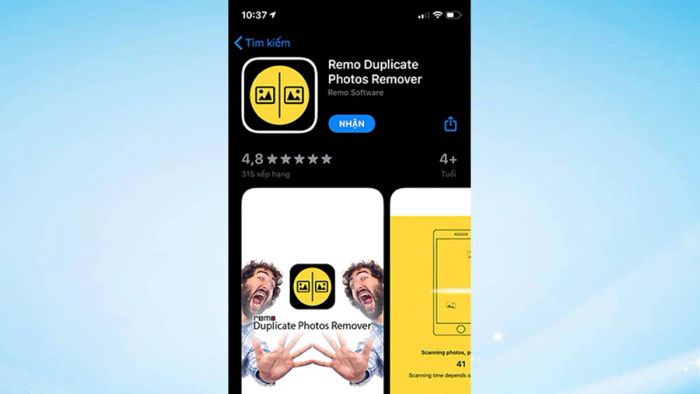 Ứng dụng xóa ảnh trùng lặp trên iPhone.
