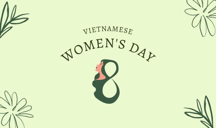 Phông nền 20/10 đẹp màu xanh lá cây