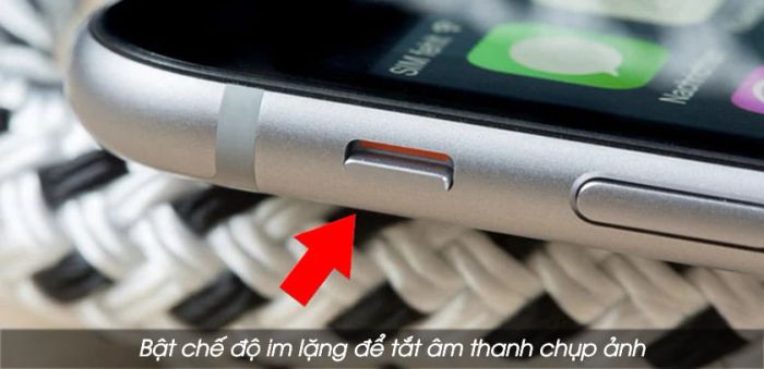 Kích hoạt chế độ im lặng để tắt tiếng chụp ảnh trên iPhone