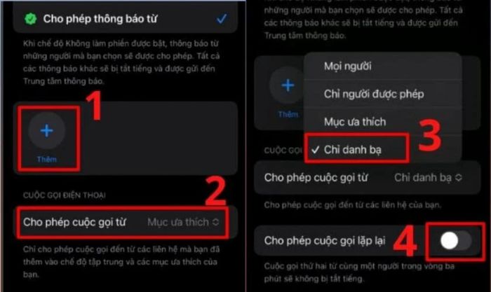 Cách chặn số lạ trên iPhone bằng tính năng Không làm phiền