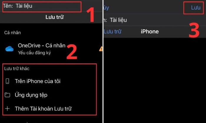 Cập nhật tên file và vị trí lưu trữ trên máy tính