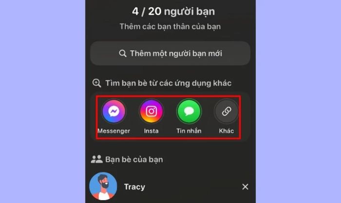 Cách thêm bạn trên Locket bằng liên kết
