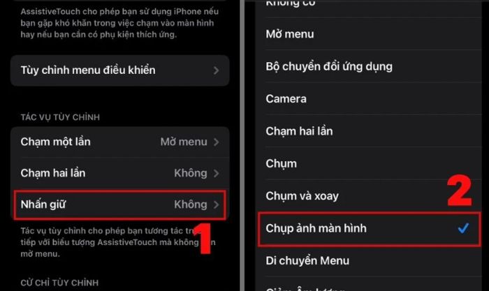 Thiết lập chụp màn hình iPhone 12 bằng nút Home ảo
