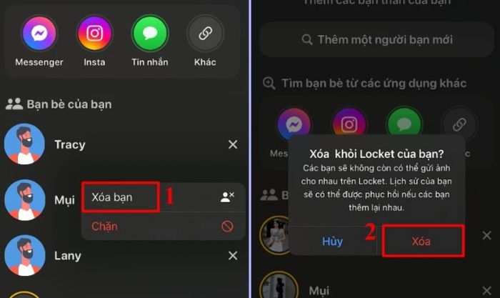 Hướng dẫn đơn giản để hủy kết bạn trên Locket