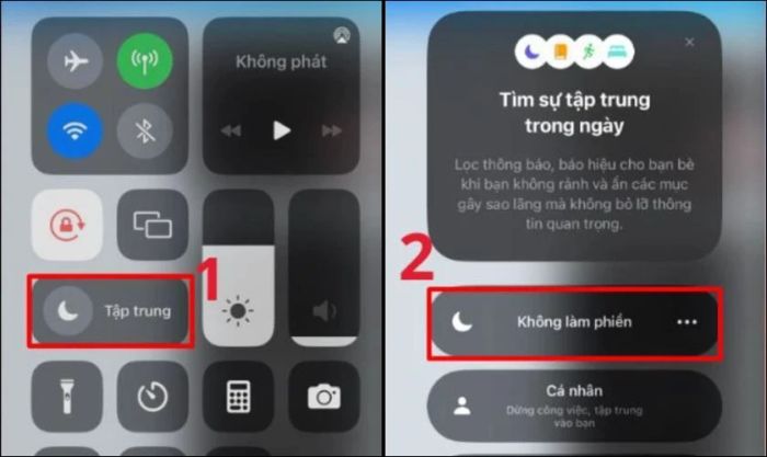 Kích hoạt Không làm phiền để chặn cuộc gọi từ số ngoài danh bạ iPhone
