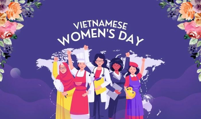 Phông nền 20/10 màu tím
