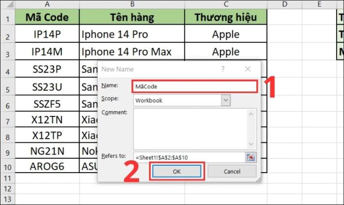 Cách tạo hộp danh sách (listbox)