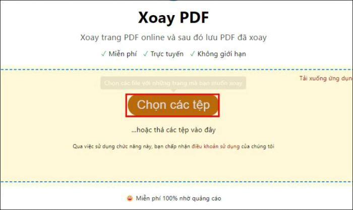 Cách xoay file với PDF24 Tool