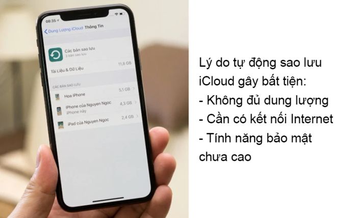 lý do nên tắt tính năng sao lưu iCloud trên iPhone và iPad