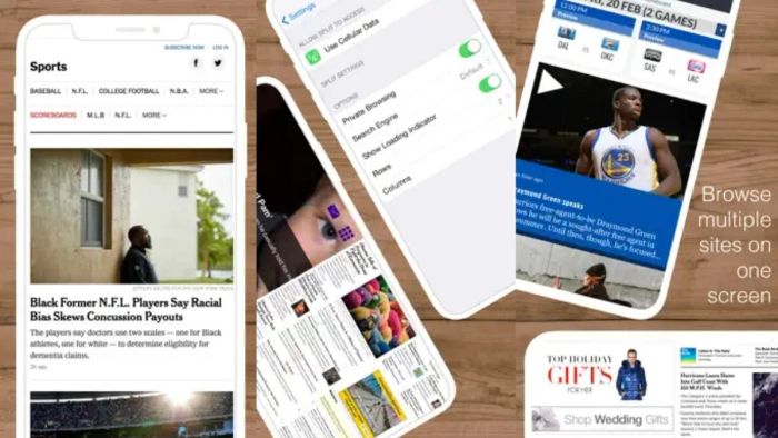Hướng dẫn sử dụng Split Web Browser để chia đôi màn hình iPhone