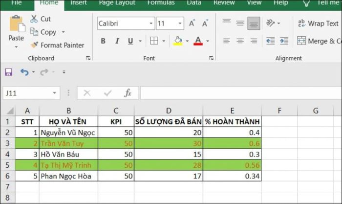 Nhấn OK để hoàn tất quá trình thiết lập công thức