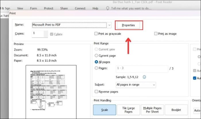 Hướng dẫn in file PDF vừa khổ giấy A4