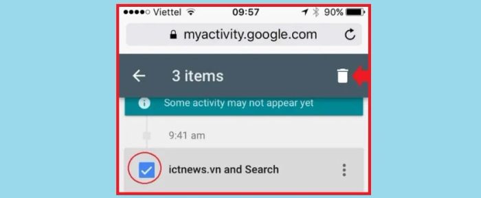 Hướng dẫn xóa lịch sử tìm kiếm trên Google Chrome